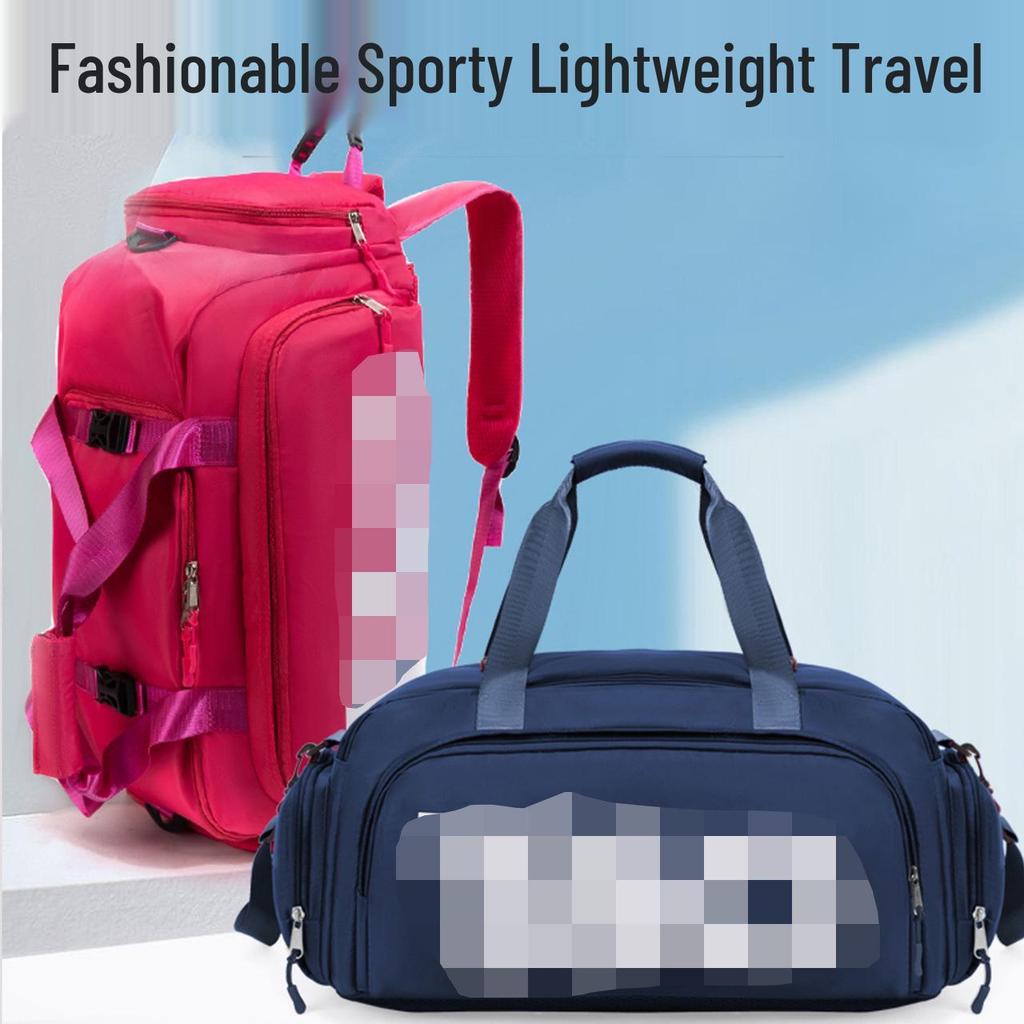 Large Capacity Sports Fitness Bag with Wet/Dry Separation for Travel and Yoga