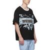 We11done Letter Pattern Short Sleeve T-Shirt Unisex T-Shirts Black WD-TT3-21-510-U-BK