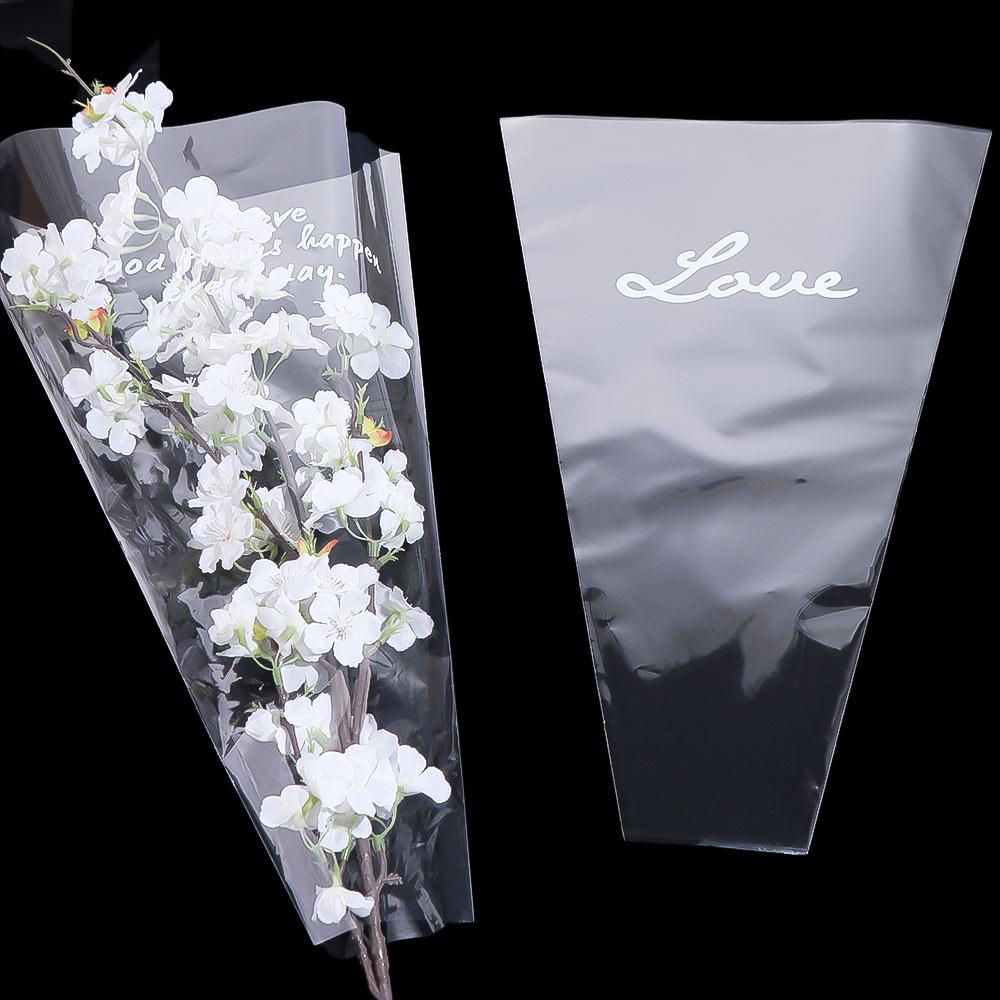 50Pcs Package Supplies Flower Packaging Bag Waterproof Bouquet Packing Material  Wedding
