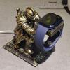 Black Warrior Charging Stand for Samsung, Apple, Huawei & Apple Watch