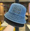 Fisherman Hat for Women Versatile Embroidery Letters Big Head Circumference Showing Face Small Basin Hat Sun Protection Bucket Hat