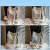 Style Embroidered Canvas Shoulder Bag With Magnetic Closure For Daily Use
