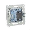 Single-pole switch 16AX, matte silver Simon54