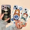 Classic Matryoshka Doll For IPhone 14 13 12 Mini 11 Pro XS Max X XR 14 Plus Tempered Glass Cover
