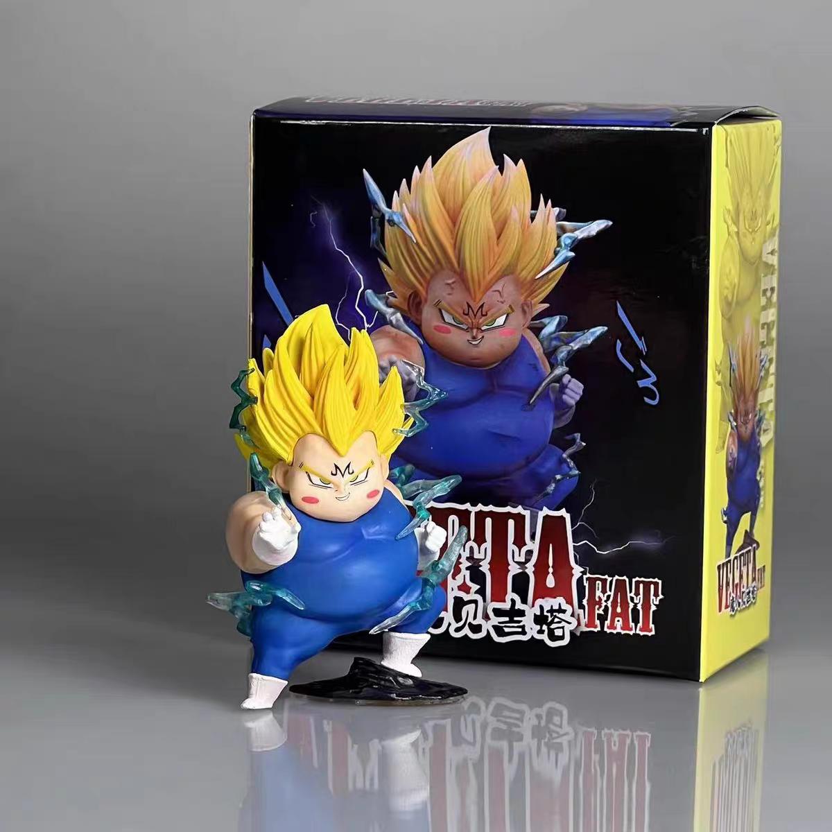

Dragon Ball merchandise: chibi Goku figure, Flying Nimbus, childhood Goku sitting pose holding Dragon Balls, computer case/car figurine.
