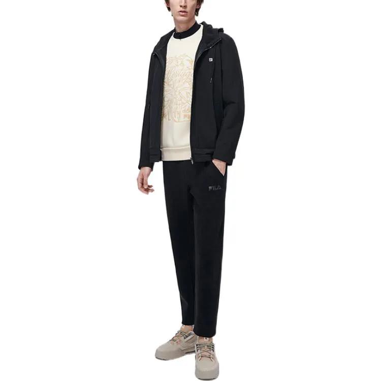 Fila Jackets Men's Jet Black Hooded Moderate Other (Unisex) Jackets F11M318508F BK
