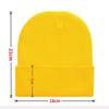 Fluorescent Knit Wool Hat: Versatile, Trendy, Solid Color for Men & Women, Perfect for Autumn & Winter. Warm Pull-On Candy Color Cold-Weather Hat.