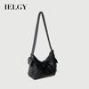 One Shoulder Large Capacity Pu Leather Solid Color Casual Messenger Bag