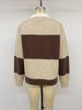 2026 Women's Retro Stripe Polo Collar Knit Sweater - Autumn/Winter Long Sleeve