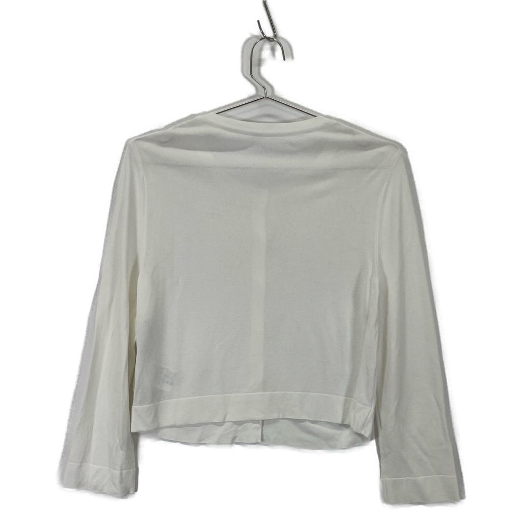FOXEY 36823 White Upper Standard Long Sleeve Cardigan Tops 40 whiteUsed