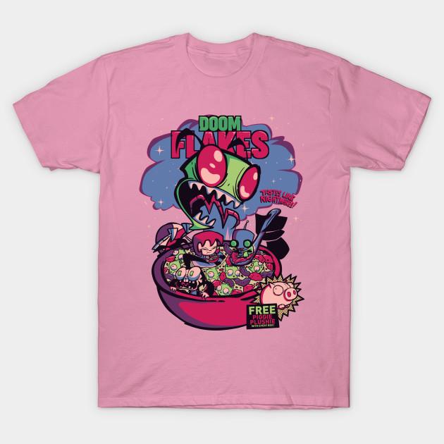 T Shirt Women Doom Flakes Harajuku Print Kawaii Tshirt Summer Short Sleeve Female T-Shirt Top Tee