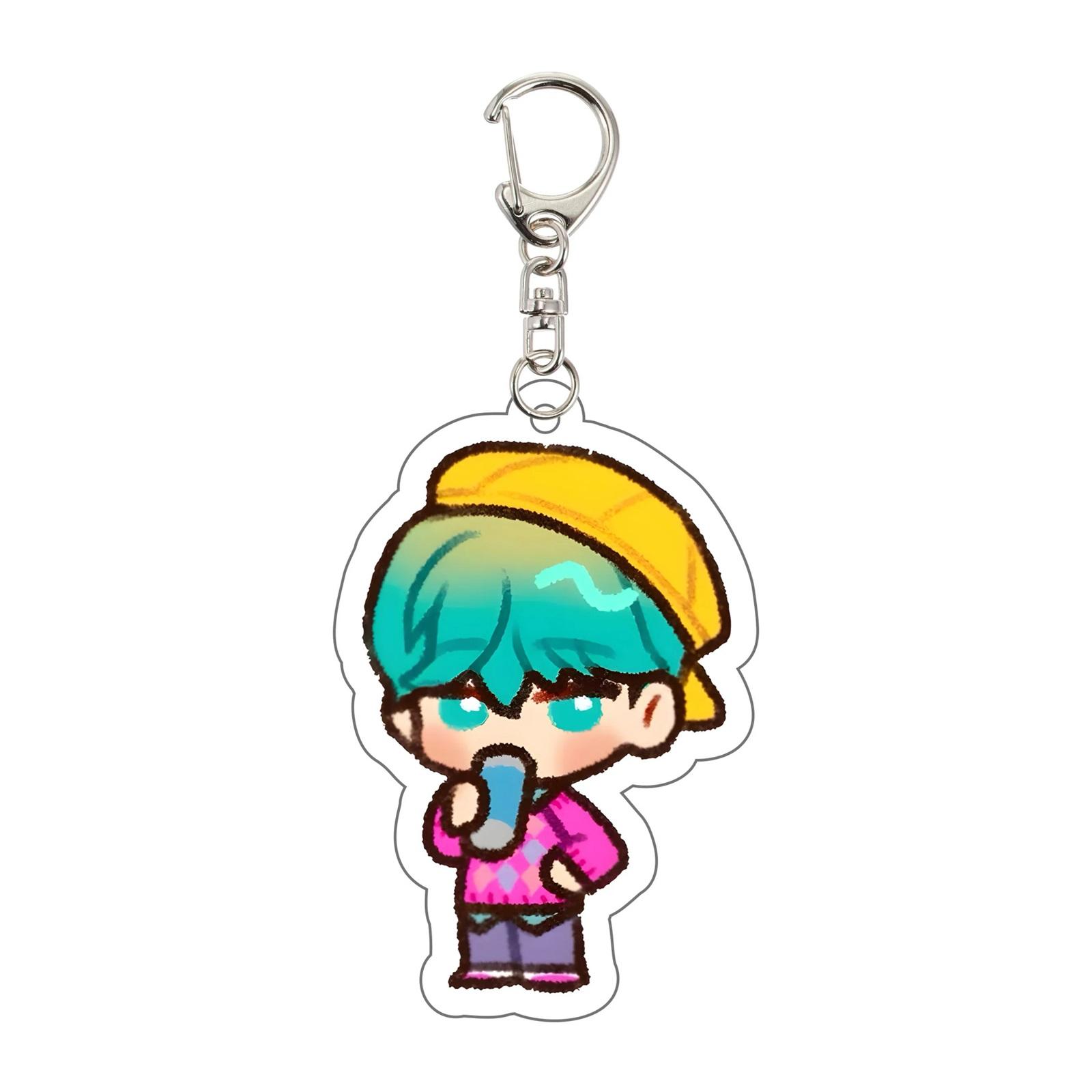 

Подвеска высокой ценности, милый студенческий акриловый брелок, украшение для рюкзака, маленький подарок One Size