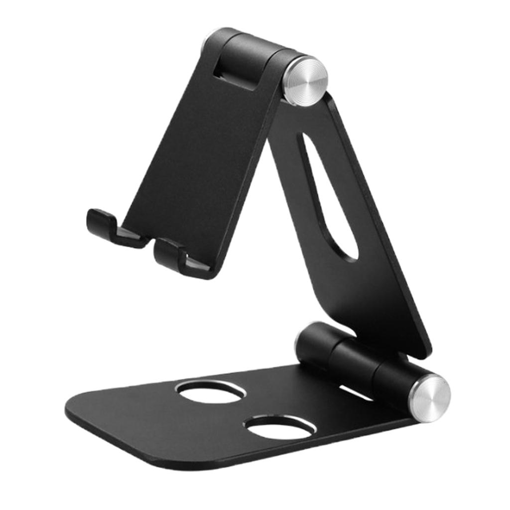 Aluminum Alloy Smartphone Holder , Tablet Black