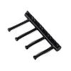 Bass Bridge String Saddle Plate Block Instrument Bass Electric Guitar Replacement Accessories Spring Screws with Wrench