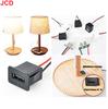 JCD 1pcs Double Layer Usb Female Base Type-C Socket and Female Usb Lamp Charging Socket Power Socket With Cable Connector
