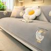 Cartoon Cute Duck Sofa Cushion Universal In All Seasons  New Chenille Sofa Seat Cushion Fixed Non-Slip Cover