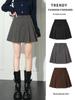 2025 High-Waist Woolen Pleated A-Line Skirt - Autumn/Winter Collection, Slimming Fit, Petite JK Style