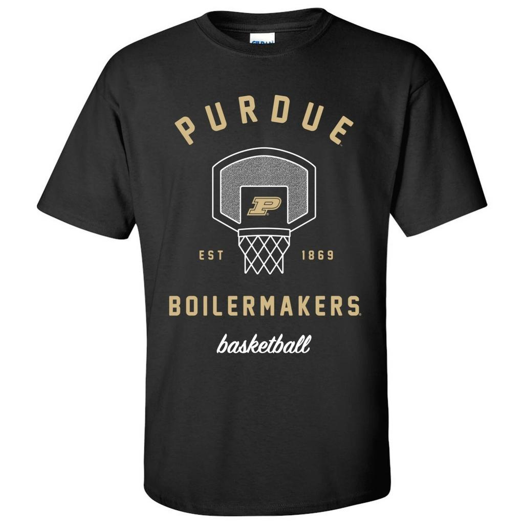 Purdue Boilermakers Basketball Net T-Shirt - Black
