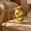 Duck Figurine with Hat Cute Statue Miniature for Tabletop