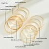 10pcs Fashion Gold Color Textured Bangle Set For Women Boho Minimalist Adjustable Layered Wristband Twist Bracelet Daily Jewelry