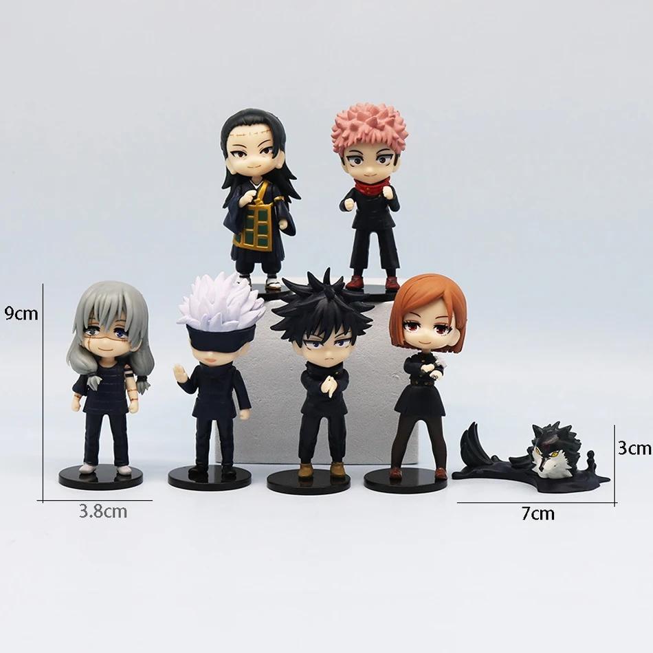 7 Pcs/Pack Q Posket Jujutsu Kaisen 9cm Figure Satoru Gojo Itadori Yuji Geto Suguru Nobara Megumi Collection Character Ornaments’