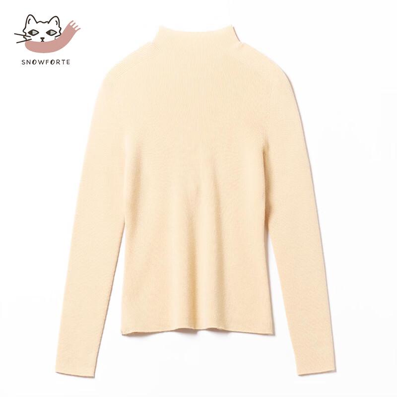 Sinuofude Women's Cashmere Blend Slim-fit Turtleneck Sweater S22-031