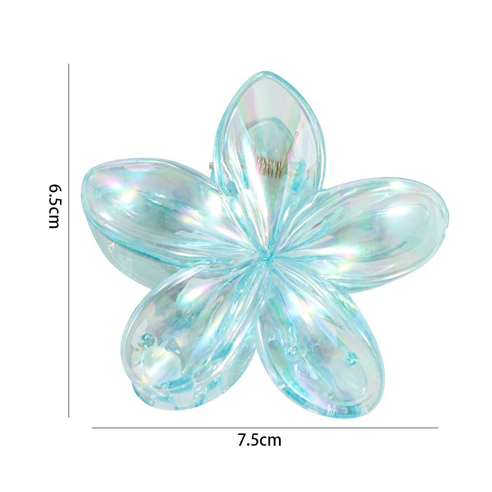Hairpin Flower Hair Clip Grab Clip Large Hair Claw Fashion Transparent Hair Clip  Girls