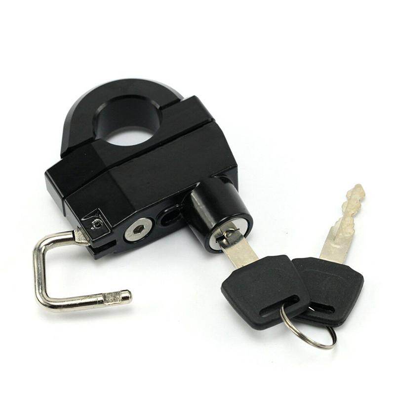 Universal Helmet Lock Anti-theft Locker Locking Device Rustproof Motorcycle Supplies Fit 25mm Handlebar/Frame Tube
