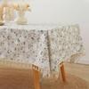 Small Fresh Table Cloth Tassel Printed Dining Table Waterproof Tablecloth Rectangular Beautification Decoration Dust-proof
