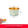 Handon Disposable Gold Foil Takeaway Bowls with Lids