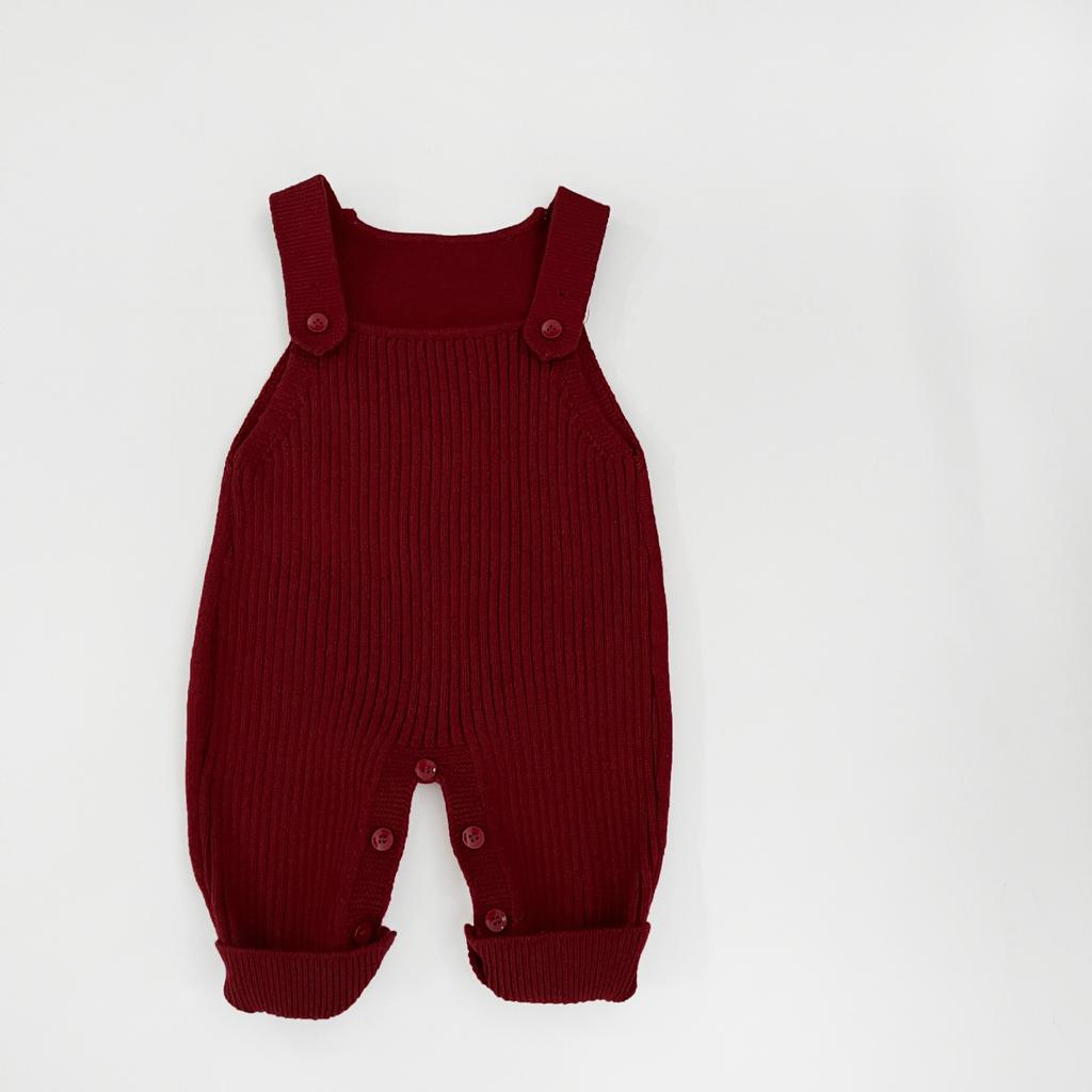 Baby Clothes Super Cute Baby Spring And Autumn Knitted Overalls Fashion Polo Shirt Sweater Split Two-Piece Set