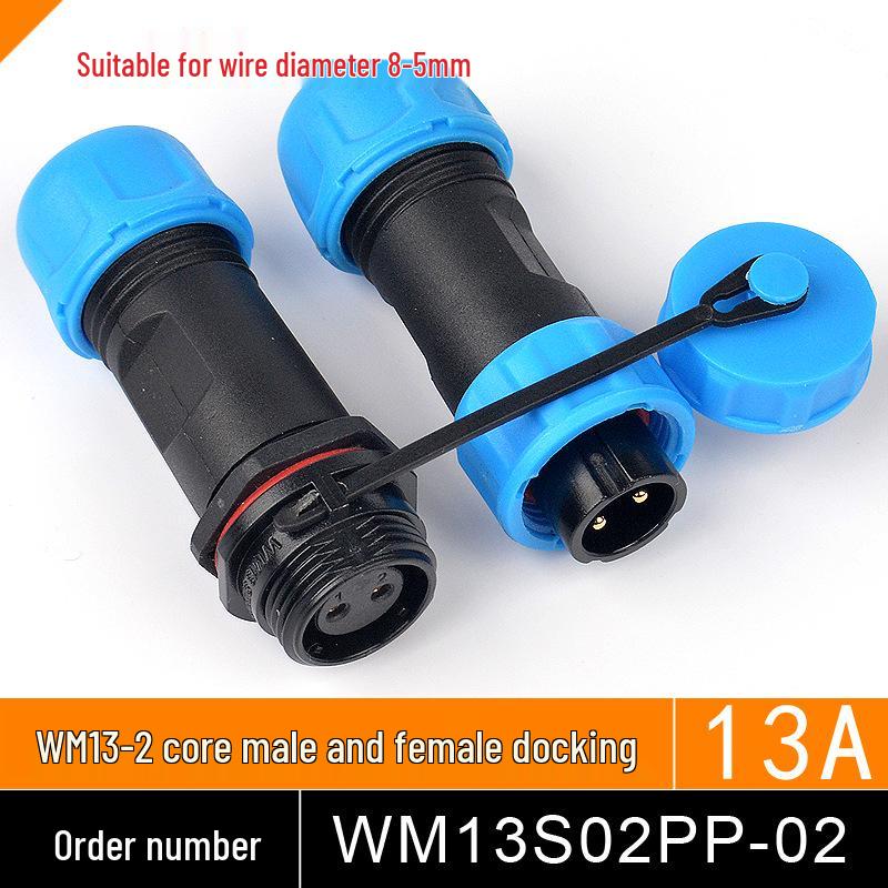 SP13 Waterproof Aviation Plug Socket Connector (2 to 9-pin Options)