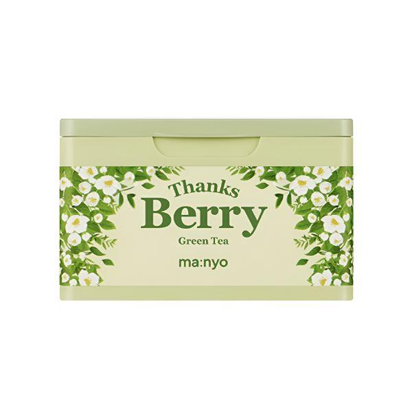 

Manyo Factory Маска-патч для лица Thanks Berry Зеленый чай Успокаивающая Увлажняющая Ежедневный уход 30 шт.