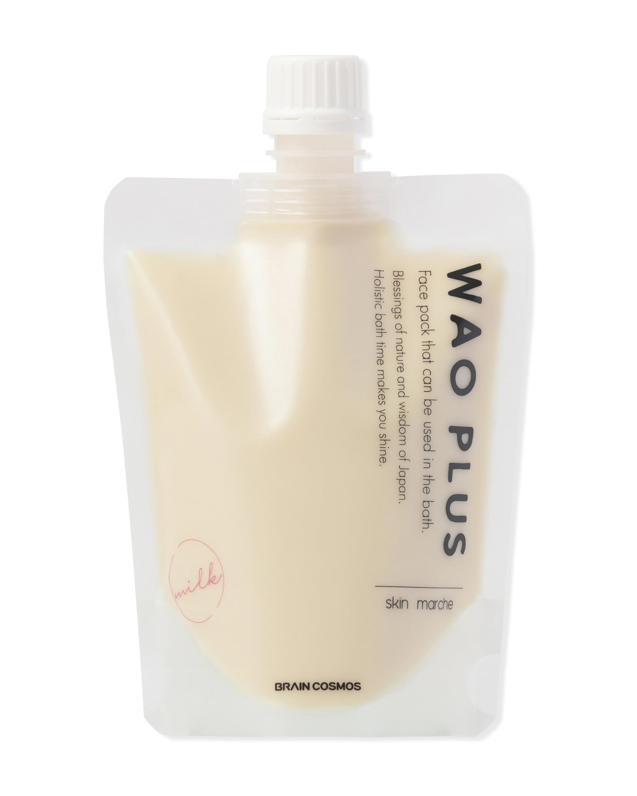 

WAOPLUS Milk Booster Mask Pack Ферментация Увлажнение Сухость Легкая Красота Ванна Уход за кожей Косметика Япония 180 г [Молоко] Растительная основа Смываемый