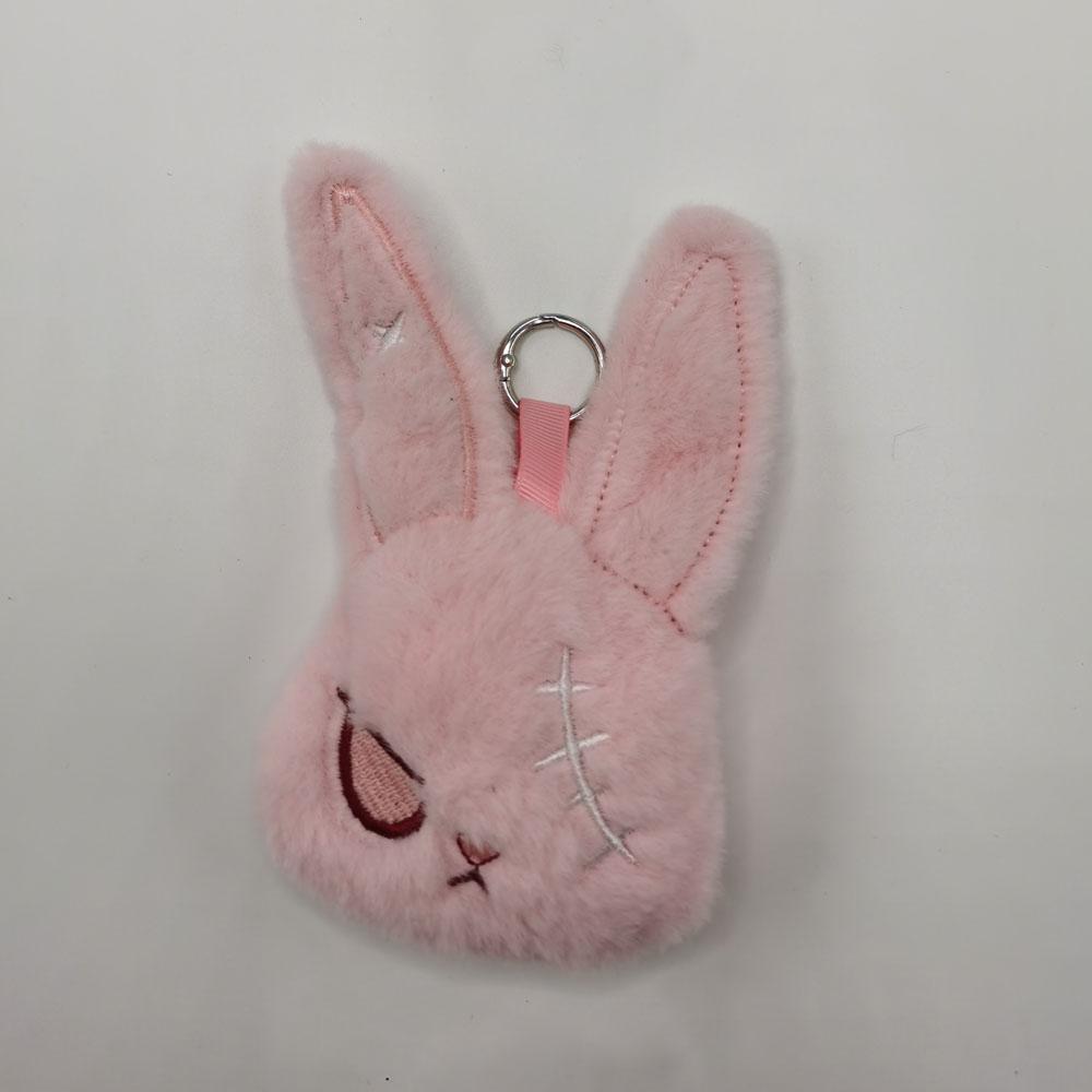 Halloween Gothic Rabbit Plush Keychain, Pendant For Bag, Car Ornament Keychain Gift For Boys And Girls