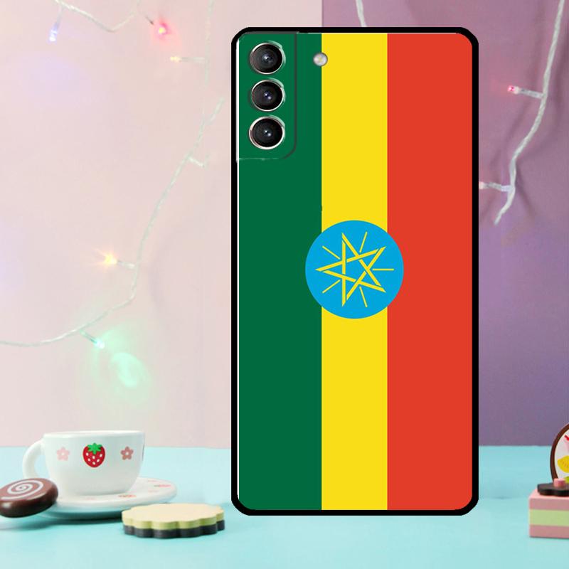 Ethiopia Flag Phone Case For Samsung Galaxy S25 Ultra S20 S21 S22 S23 Plus S9 S10 S25 FE S24 Ultra Cover