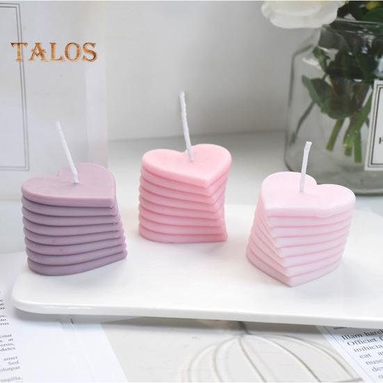 3D-Herz-Kerzenform, Silikonform für Liebesherzen mit klarer Textur, Valentinstag, Epoxidharz, Kunsthandwerk für die DIY-Herstellung von Schokolade, Kuchen, Seife und Kerzen