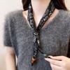 Silk Material Silk Scarf Necklace High-End Quality Neck-Wrapping Scarf  Overcoat Jewelry