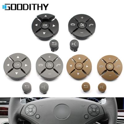 Multi-function Black Steering Wheel Push Button Cover Key Replacement For Mercedes Benz S CL Class W221 W216 S300 S320 S400
