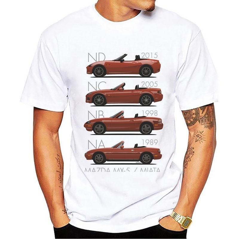 

Футболки унисекс с круглым вырезом Mx 5 Miata Top Design с короткими рукавами