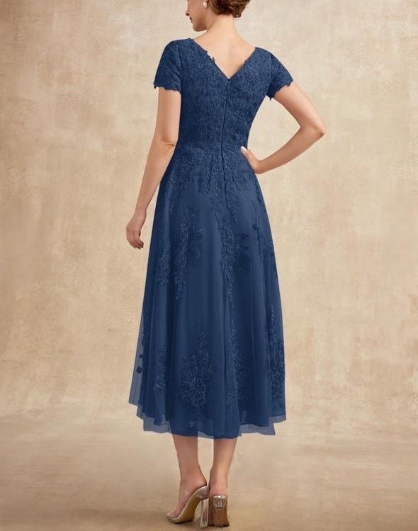 2026 Elegantes Spitzen-Patchwork-Abendkleid in Übergröße