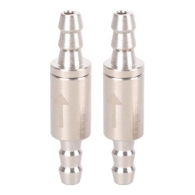 2PCS Stainless Steel Air Valves For Aquarium Tubing CO2 Regulators High Pressure Check Valves Carbon Dioxide Diffuser
