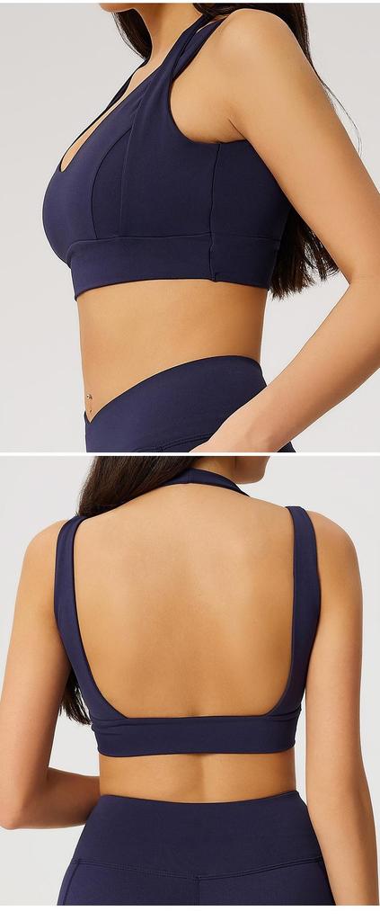Women's Cross-Border Yoga and Fitness Sports Vest with Removable Bra