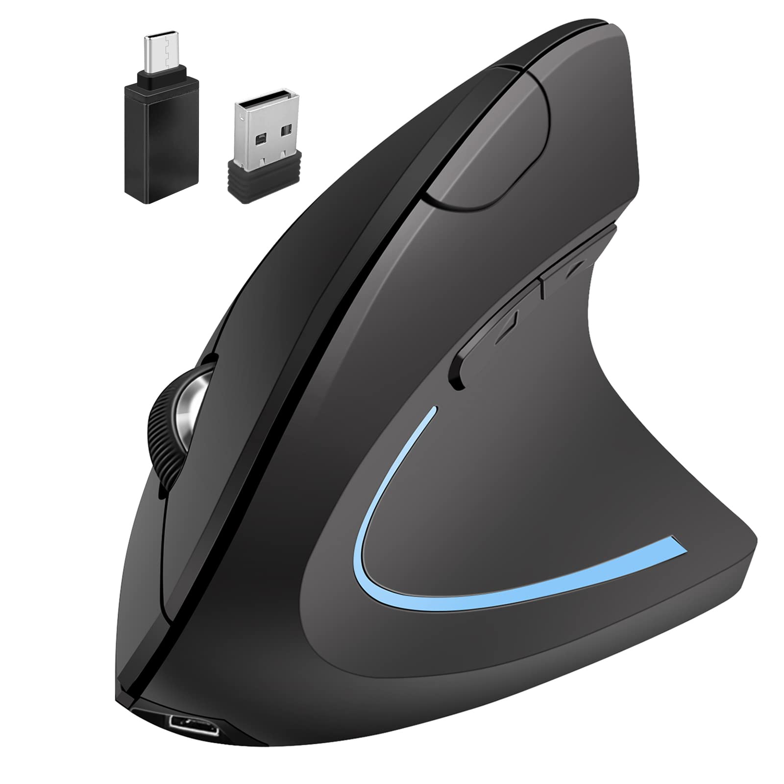 

Neises Ergonomic Bluetooth Mouse for MacBook MacBook and Laptops Rechargeable Wireless Mouse iPad, Air, Mac, Pro, Mini, iMac, -