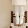 Girls' Korean Style Lace Trim Fold-over Slouch Socks - Thick Autumn/Winter Warm Calf Leg Warmers