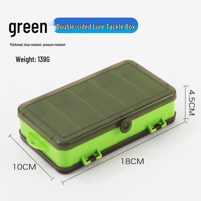 Portable Double-Sided Micro Lure & Fish Hook Storage Box - Large Capacity