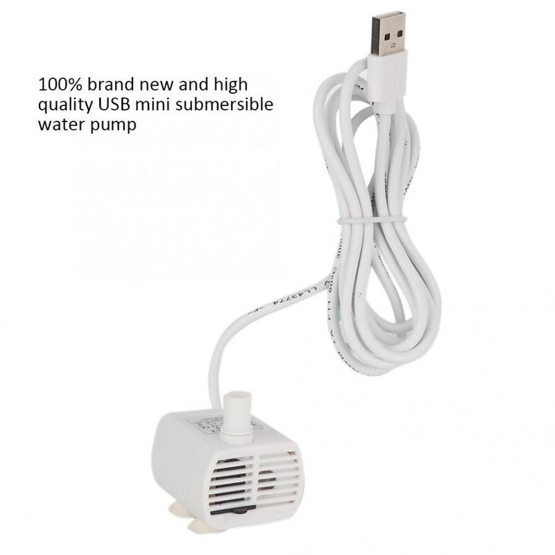 Fashionable USB Mini Pump Submersible Water Pump for Fish Tank Aquarium Pet Water Dispenser Waterproof Submersible Aquarium