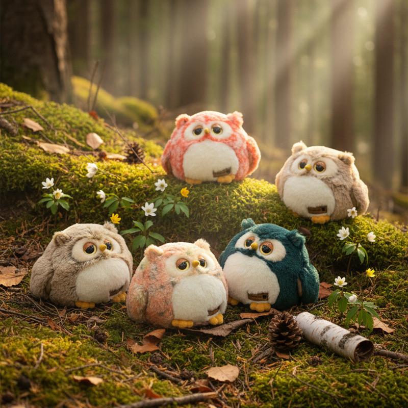 Peluche Animale Gufo Giocattolo Con Imbottitura in Cotone PP Per Bambini e Ragazzi Regalo