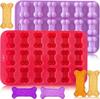 2-piece Silicone Mold Dog Bone Mold, Non-stick Food Grade Silicone Mold, Silicone Dog Treat Mold, Bone Mold Silicone Mold Baking