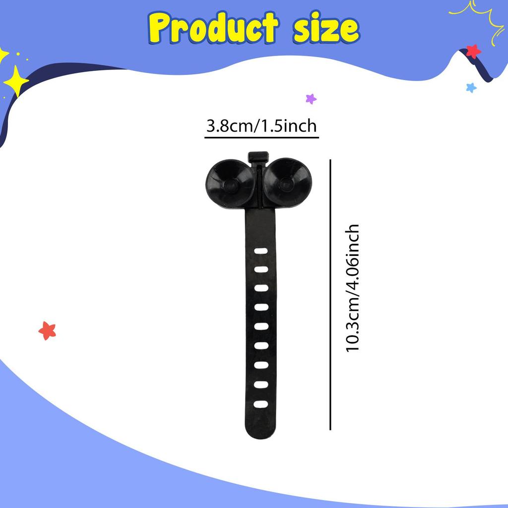 10Pcs Aquarium Suction Cup Cable Ties Lightweight, Easy to Install, Adjustable Fish Tank Binding Tools, Multipurpose for Plants